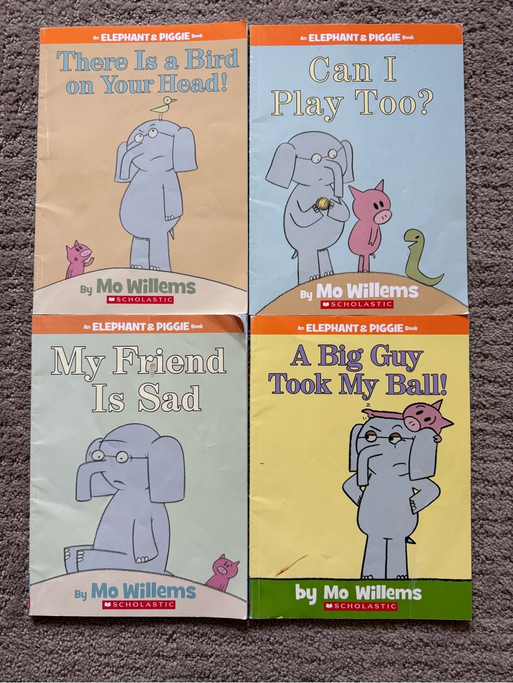 Scholastic Elephant & Piggie series booklets by author Mo Willems